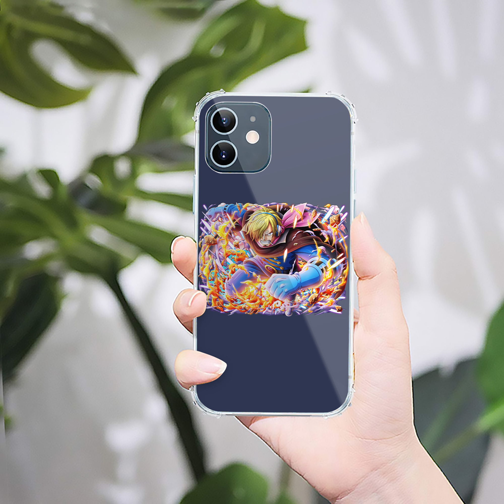 （画像用） ワンピース サンジ ONE PIECE Sanji 【iPhone 12シリーズ対応】透明スマホケース（クリアソフトケース）